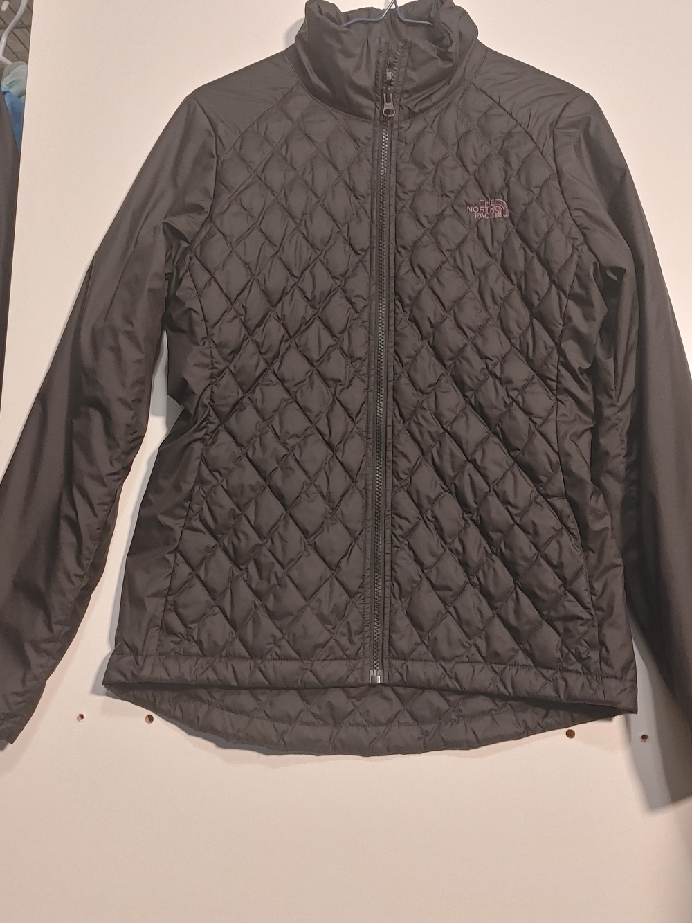 The North Face Black Quilted Diamond-Pattern Puffer Jacket